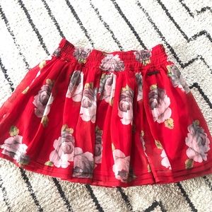 Abercrombie & Fitch rose skirt EUC